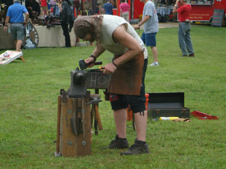 blacksmith working
