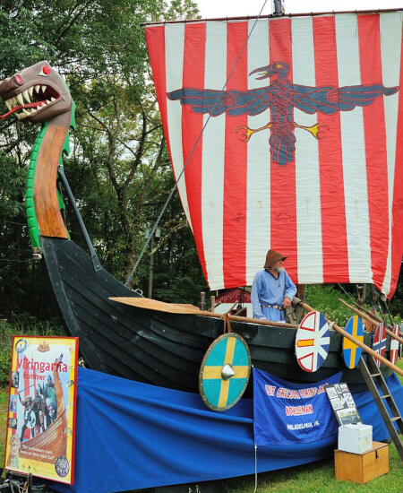viking themed boat