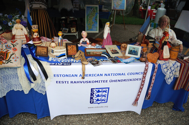 booth for an Estonian organization